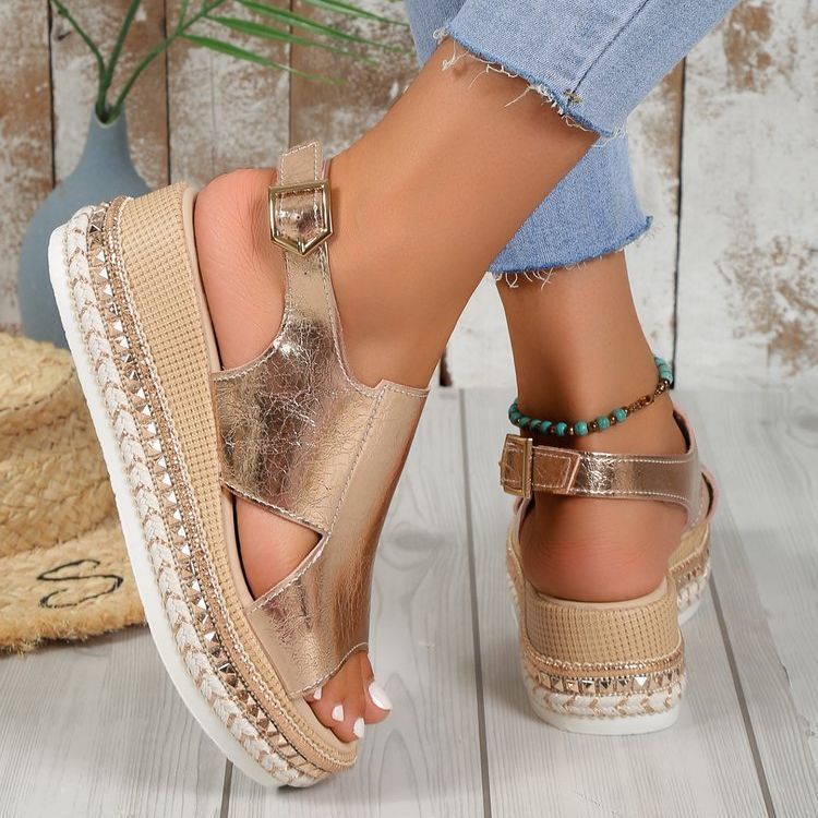 Sandales brillantes Summr pour femmes