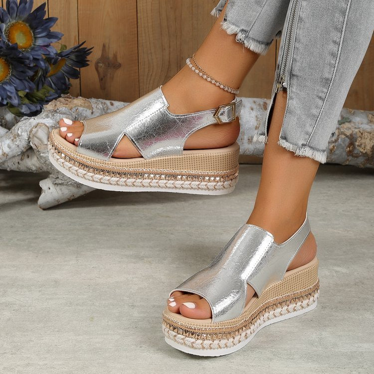 Sandales brillantes Summr pour femmes